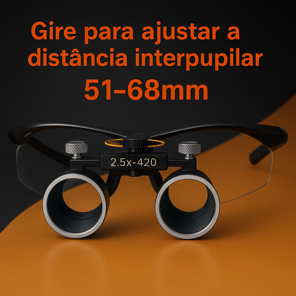 Lupa Odontológica com Óculos Fhuzer OptiView