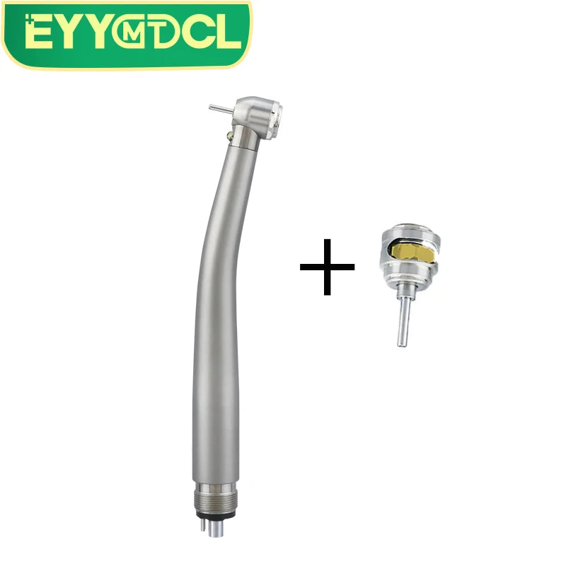 Dental LED High Speed Handpiece Dentist Tips E-Generator B2 M4 Hole Push Button Stainless Steel High Rotation Dental Handpiece