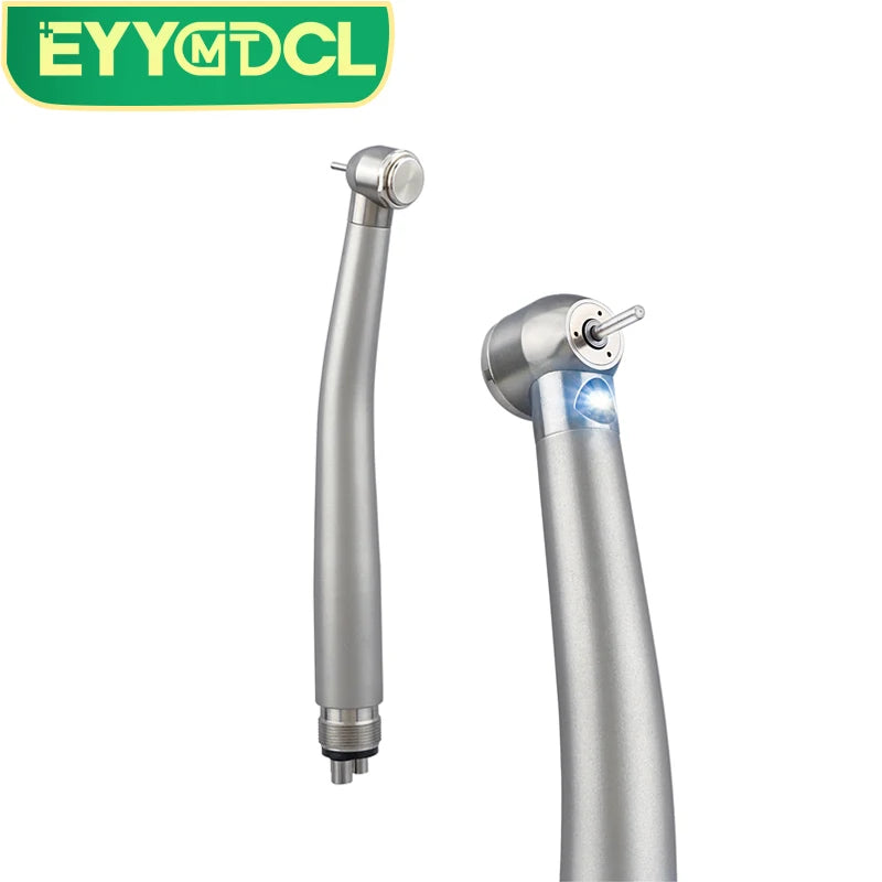 Dental LED High Speed Handpiece Dentist Tips E-Generator B2 M4 Hole Push Button Stainless Steel High Rotation Dental Handpiece
