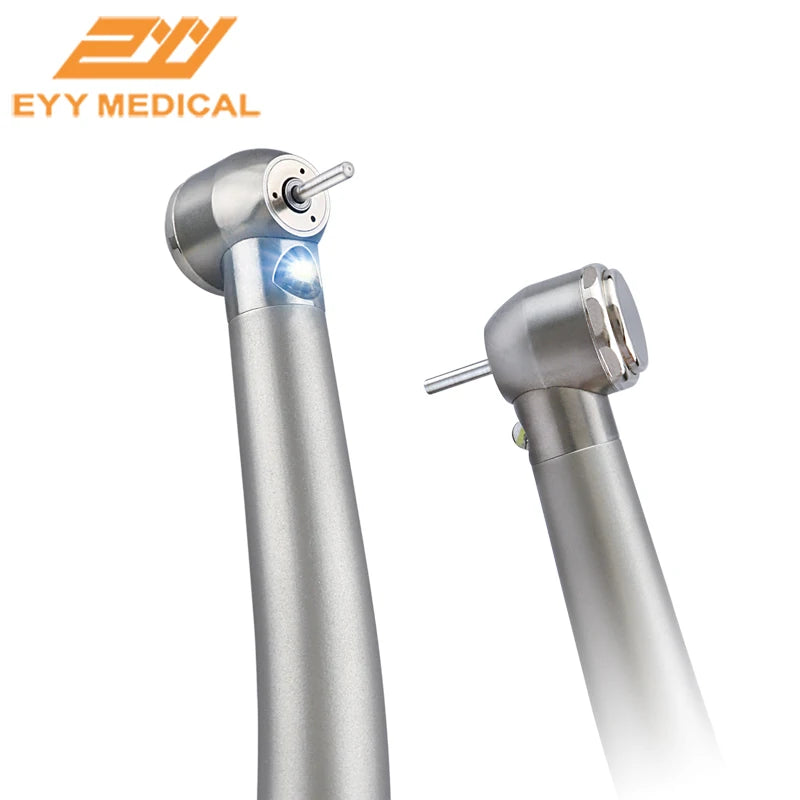 EYY Dental LED High Speed Handpiece Ceramic Bearings E-generator High Dental Rotation 2/4 Hole Stainless Steel Tools