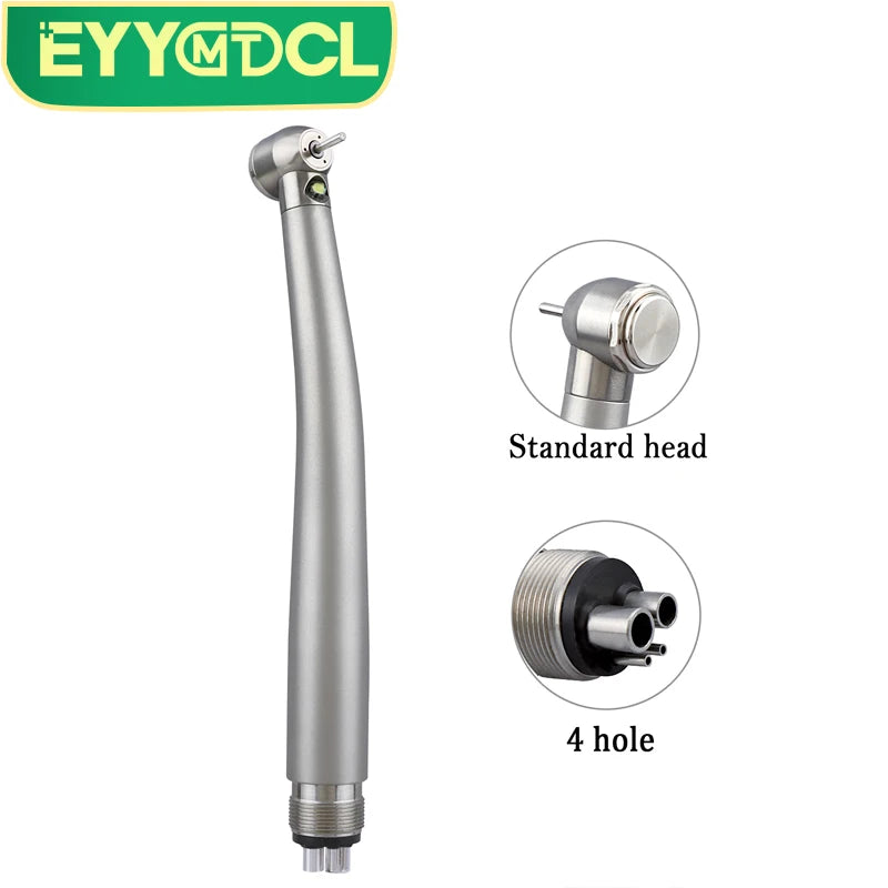 Dental LED High Speed Handpiece Dentist Tips E-Generator B2 M4 Hole Push Button Stainless Steel High Rotation Dental Handpiece