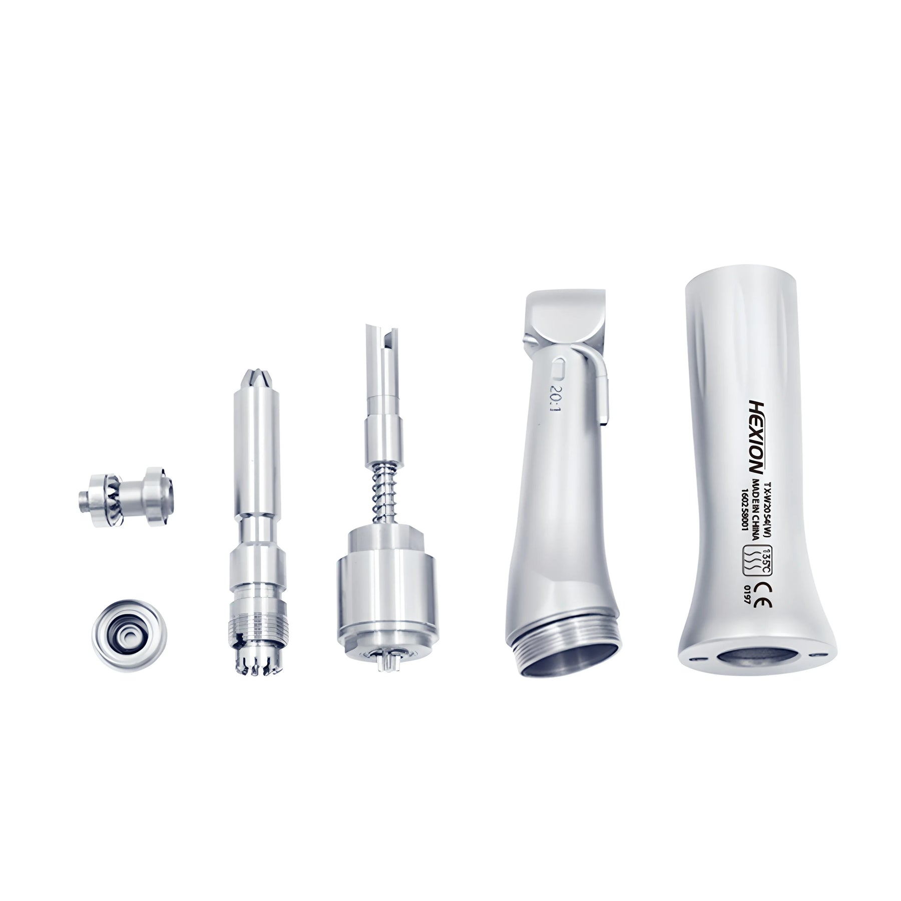 HEXION Dental 20:1 SG20 Contra Angle Slow Low Speed Handpiece Fit To Dental Implant Motor For 2.35mm Burs E-Type With Stainless