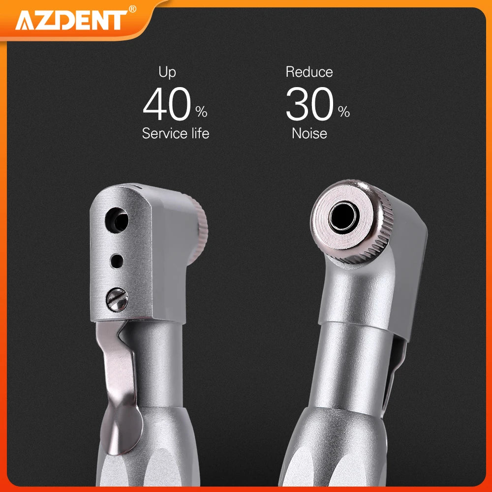 AZDENT Dental Low Speed Handpiece Contra Angle Latch Type fit E-type Air Motors Dentistrty Tool Instrument