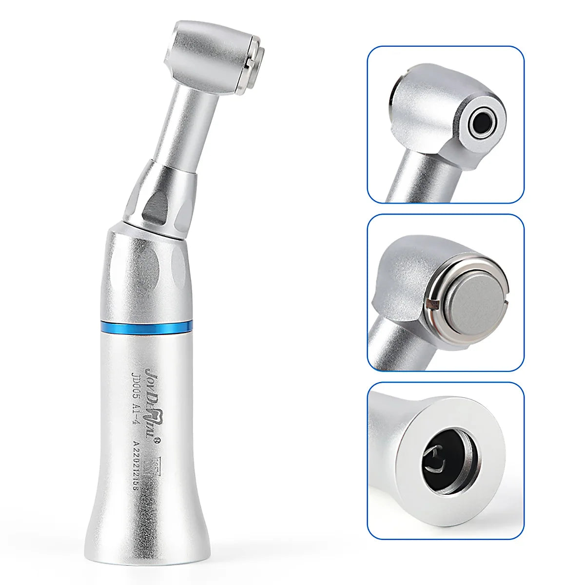 AZDENT Dental Low Speed Handpiece Contra Angle Latch Type fit E-type Air Motors Dentistrty Tool Instrument