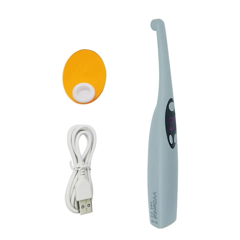VV Dental LED Curing Light Wireless Photopolymerizer 3S Curing Lamp Head Resin Cure 2 Modes 1800-2200mw/cm² Dentistry Equipment