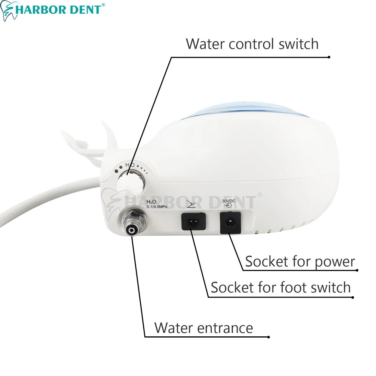 Portable Dental Ultrasonic Scaler Oral Cleaning Dental Calculus Smoke Stains Scaler Teeth Perio Scaling With Handpiece Tip