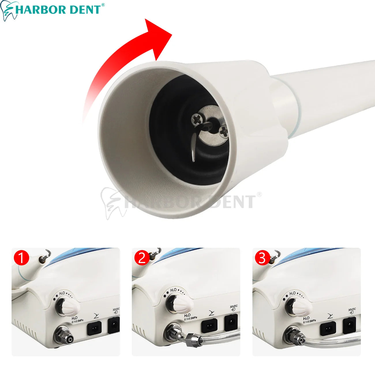Portable Dental Ultrasonic Scaler Oral Cleaning Dental Calculus Smoke Stains Scaler Teeth Perio Scaling With Handpiece Tip