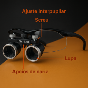 Lupa Odontológica com Óculos Fhuzer OptiView