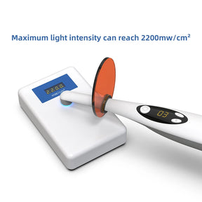 VV Dental LED Curing Light Wireless Photopolymerizer 3S Curing Lamp Head Resin Cure 2 Modes 1800-2200mw/cm² Dentistry Equipment