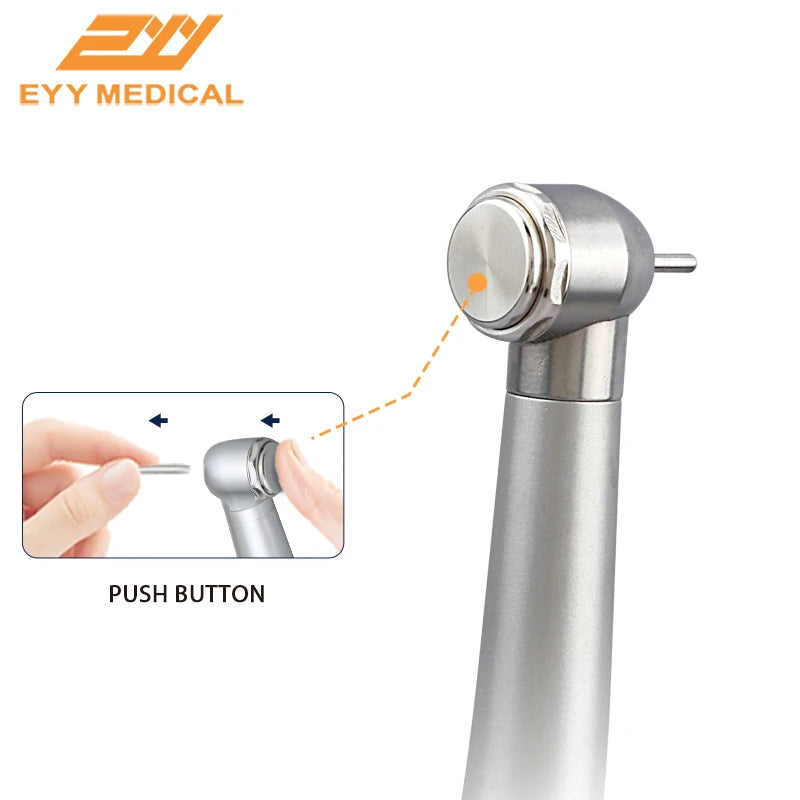 EYY Dental LED High Speed Handpiece Ceramic Bearings E-generator High Dental Rotation 2/4 Hole Stainless Steel Tools
