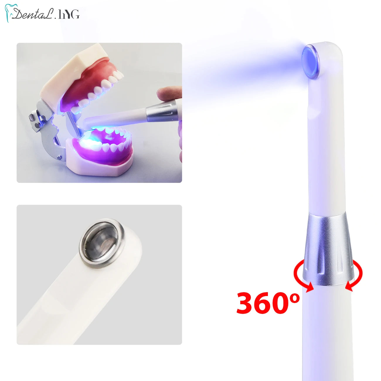 110V-240VUS/EU Plug Dental Wireless Curing Light Dentist Cordless LED Lamp Output Intensity 1200-2600mw/cm2